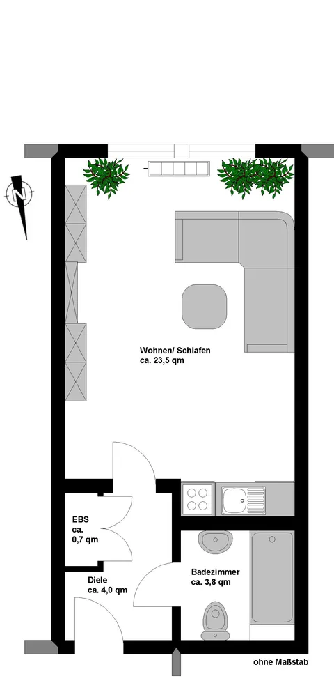 1 Zimmer Wohnung mit 32 m² in Köln – Bild 9