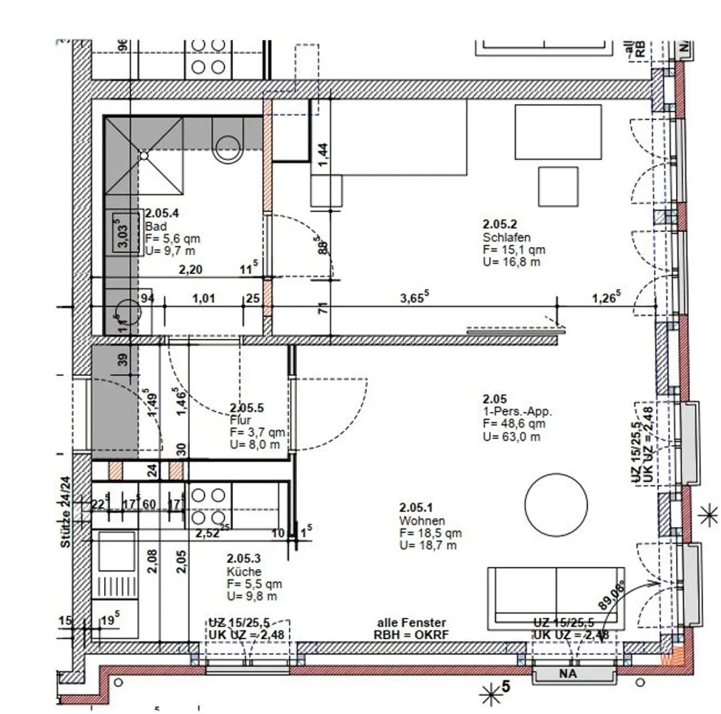 2 Zimmer Wohnung mit 48 m² in Münster – Bild 9