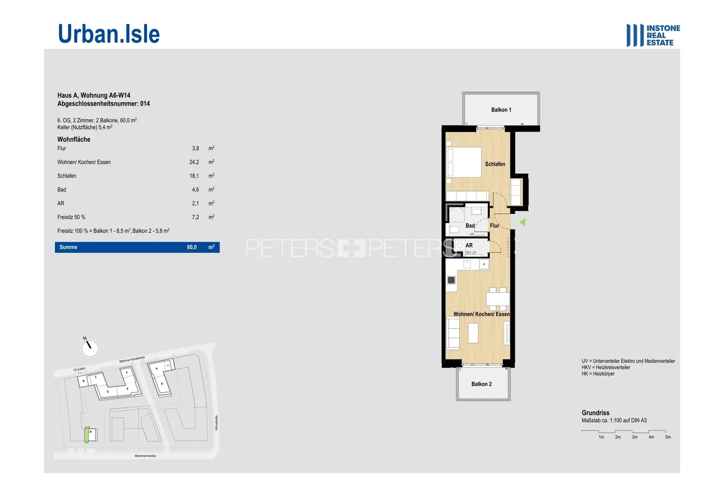 2 Zimmer Wohnung mit 60 m² in Hamburg – Bild 7