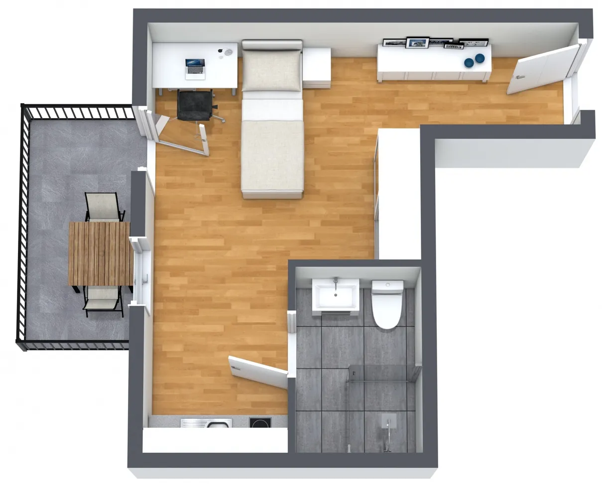 1 Zimmer Wohnung mit 25 m² in Bonn – Bild 8