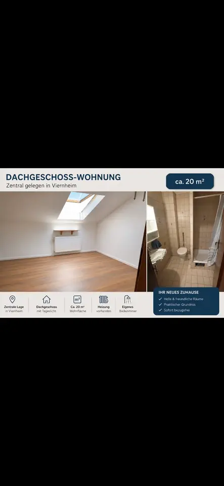 2 Zimmer Wohnung mit 22 m² in Weinheim – Bild 5