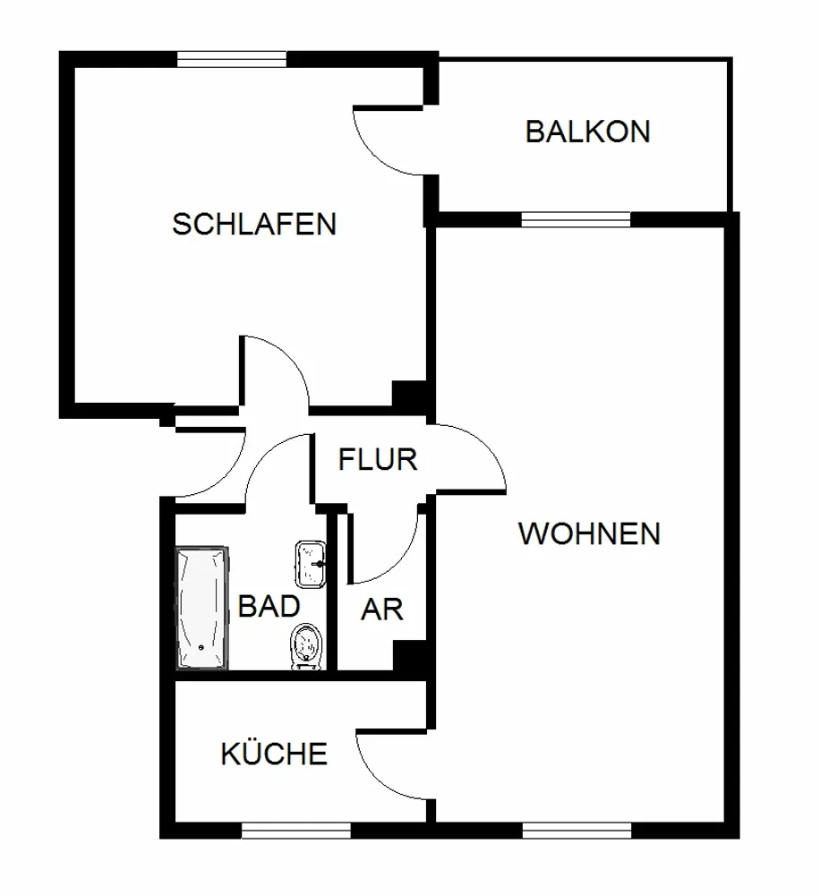 3 Zimmer Wohnung mit 60 m² in Gelsenkirchen – Bild 2