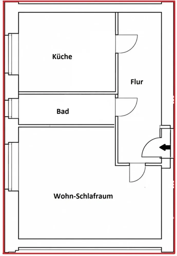 1 Zimmer Wohnung mit 25 m² in Magdeburg – Bild 12