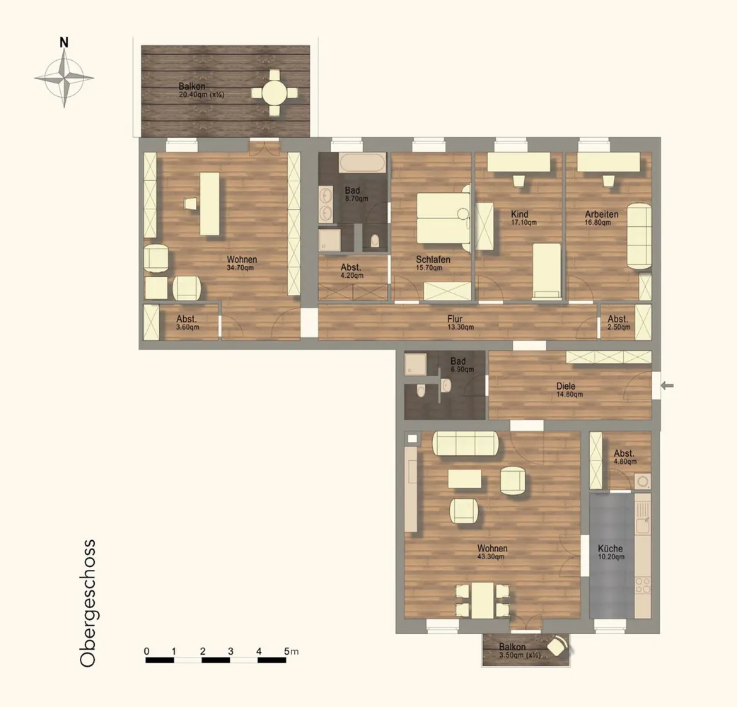 5 Zimmer Wohnung mit 203 m² in Berlin – Bild 12