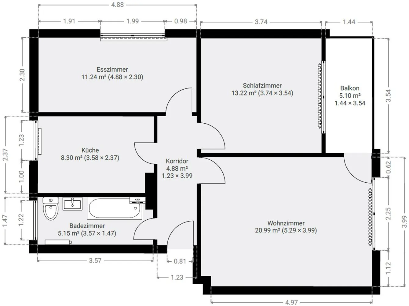 3 Zimmer Wohnung mit 67 m² in Schleswig – Bild 8