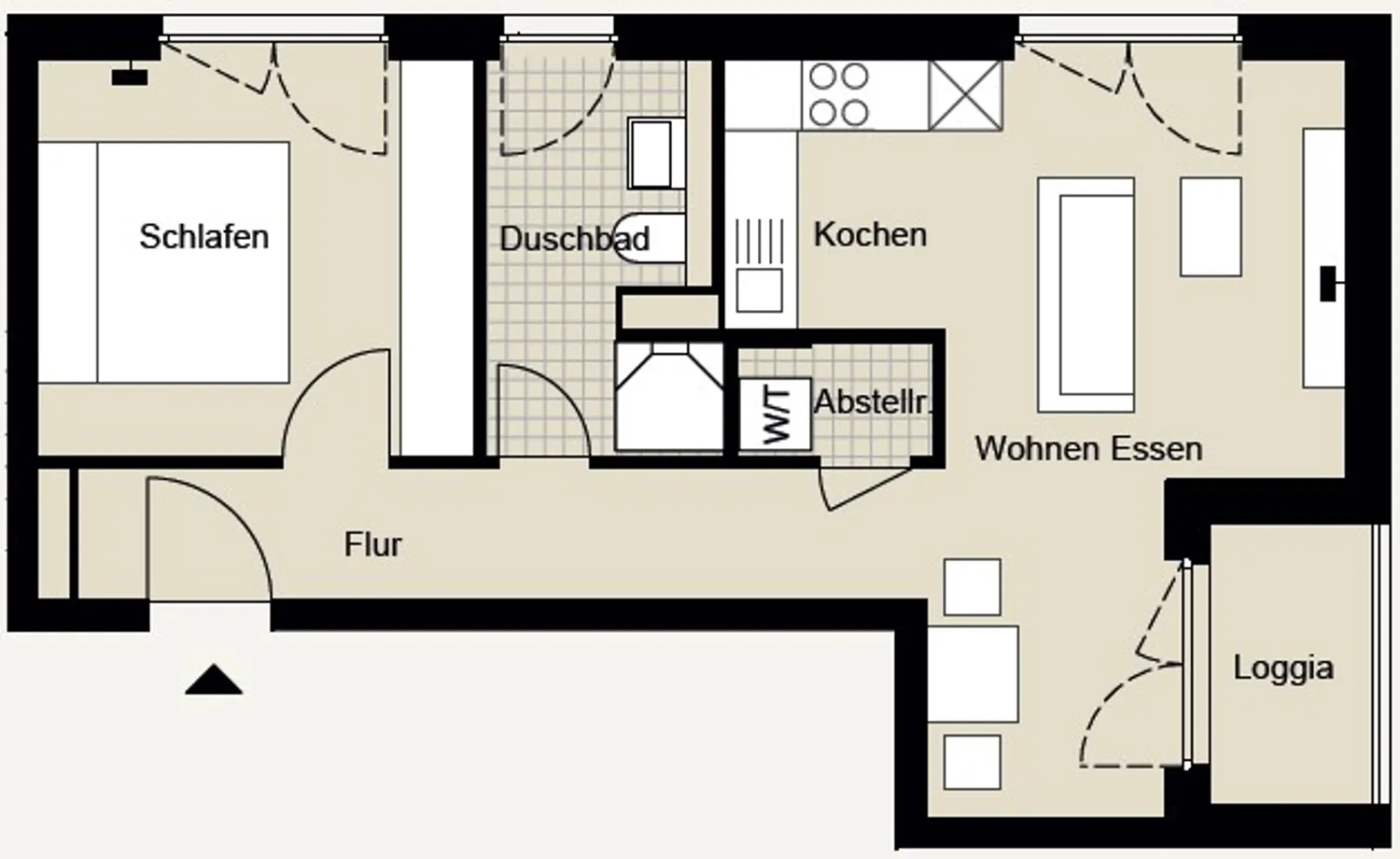 2 room apartment with 51 m² in Frankfurt am Main – Photo 7