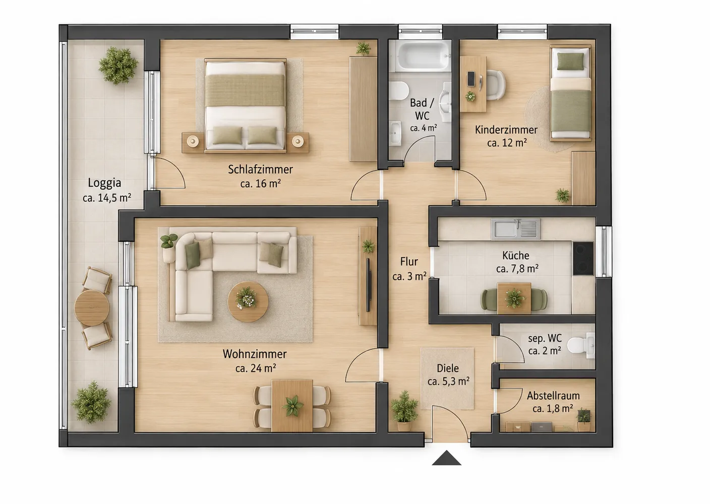 3 Zimmer Wohnung mit 80 m² in Heidelberg – Bild 8