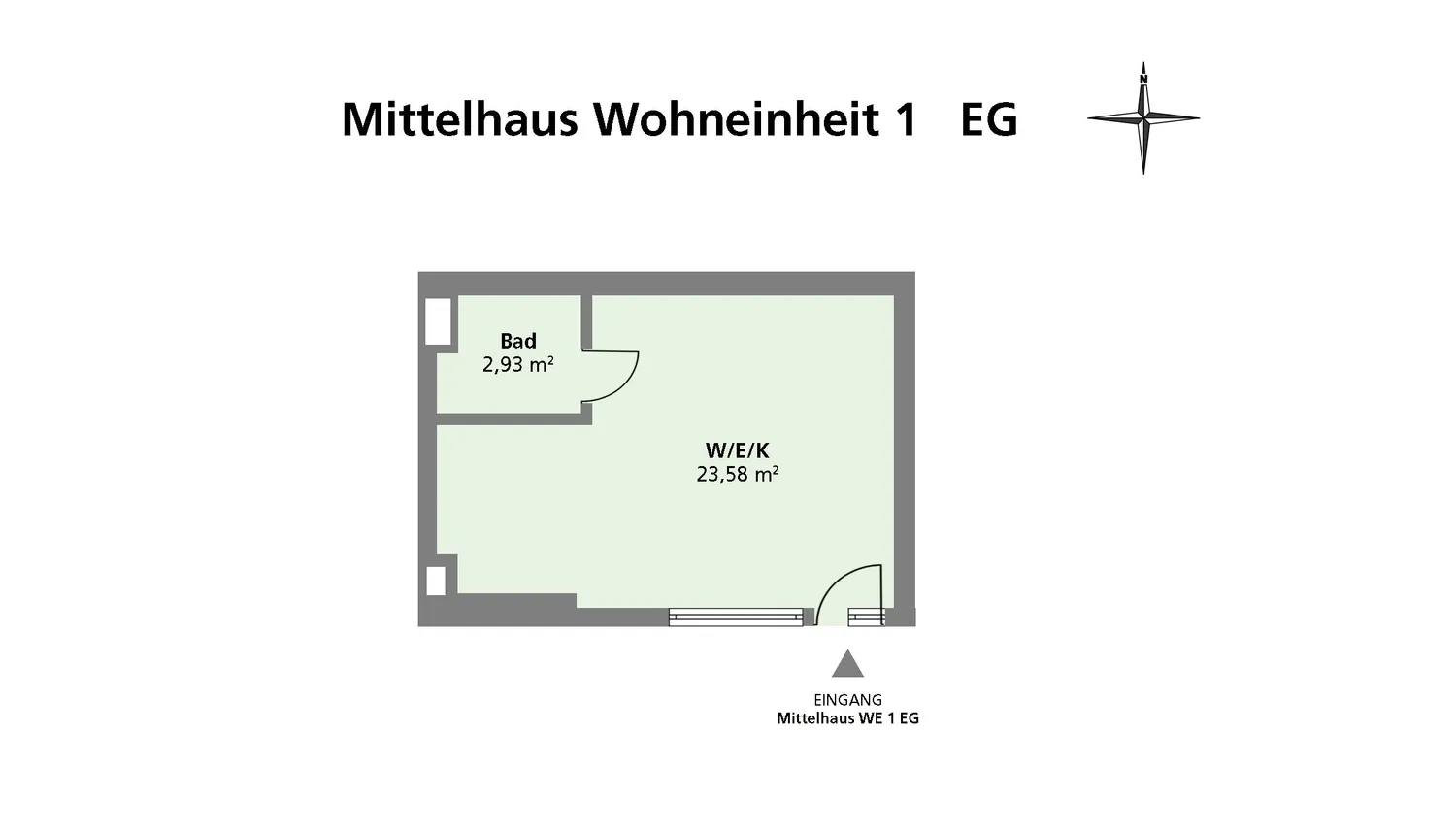 1 Zimmer Wohnung mit 27 m² in Düsseldorf – Bild 3