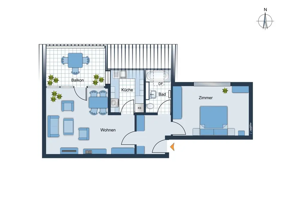 2 Zimmer Wohnung mit 47 m² in Aalen – Bild 4
