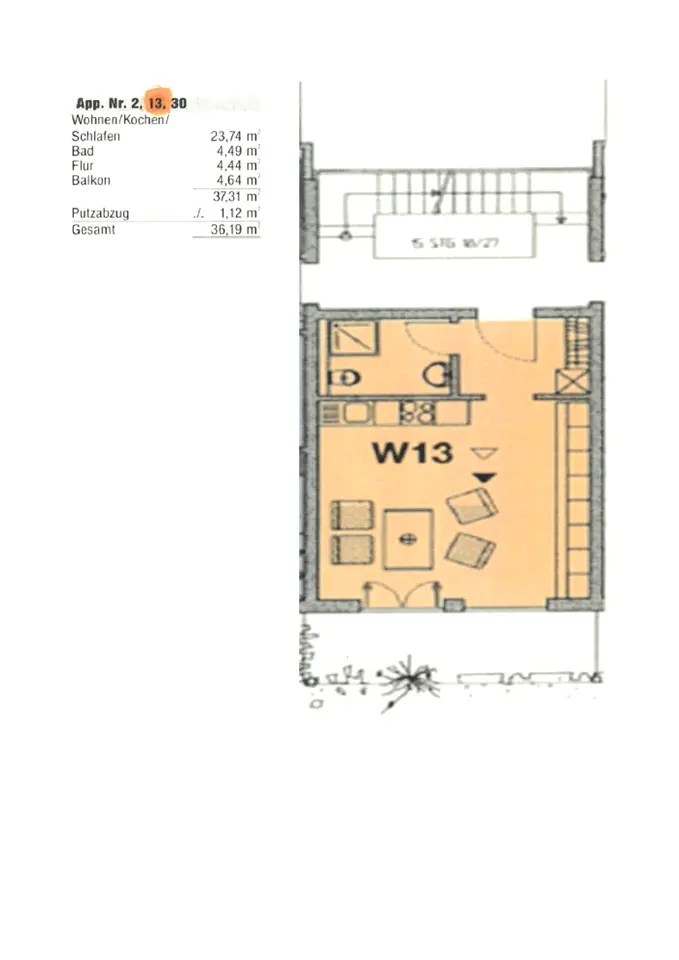 2 Zimmer Wohnung mit 36 m² in Balingen – Bild 8
