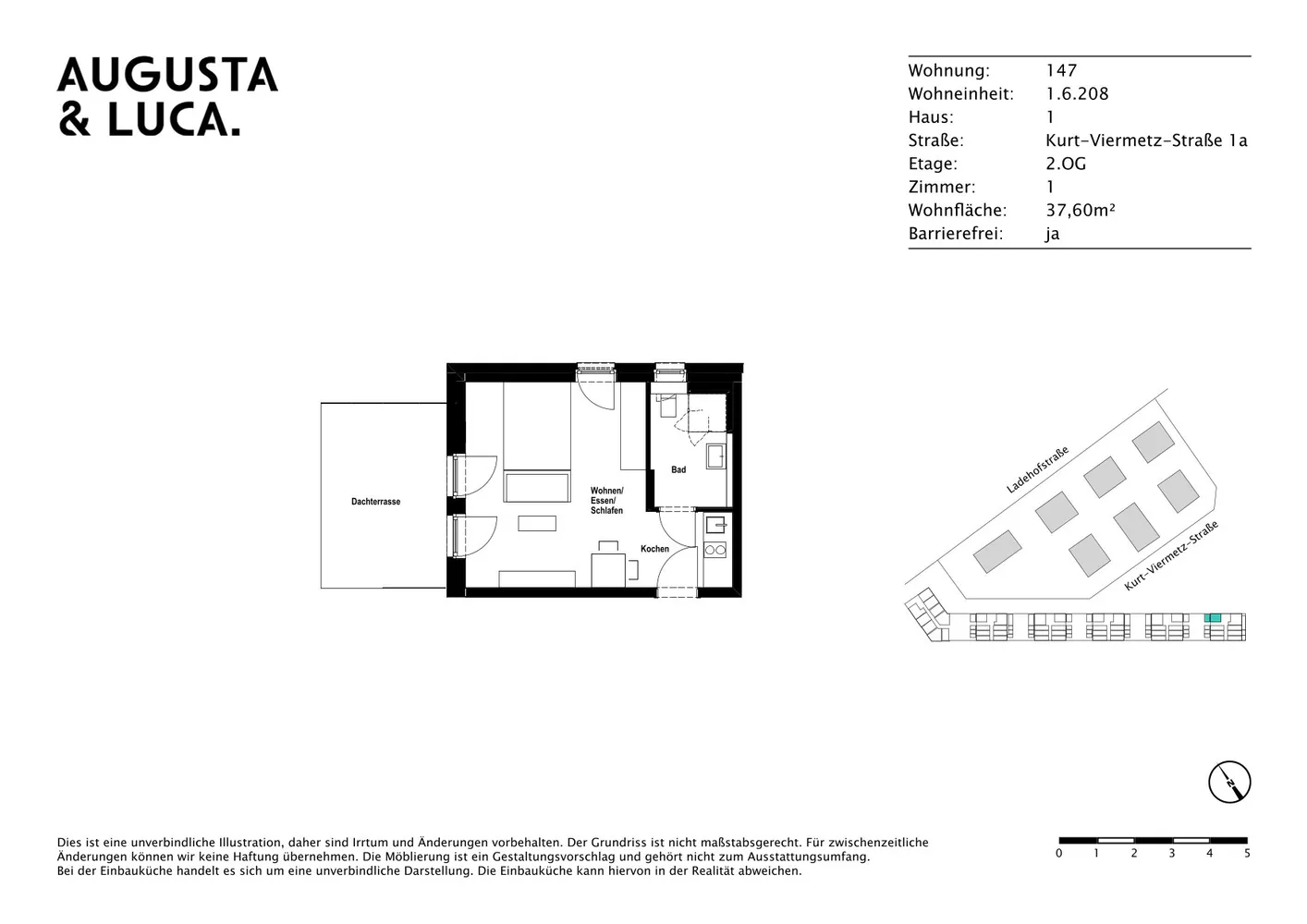 1 Zimmer Wohnung mit 38 m² in Augsburg – Bild 11