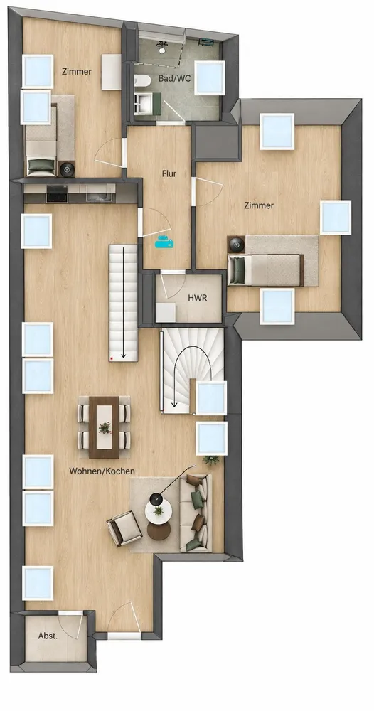 4 room apartment with 124 m² in Leipzig – Photo 6