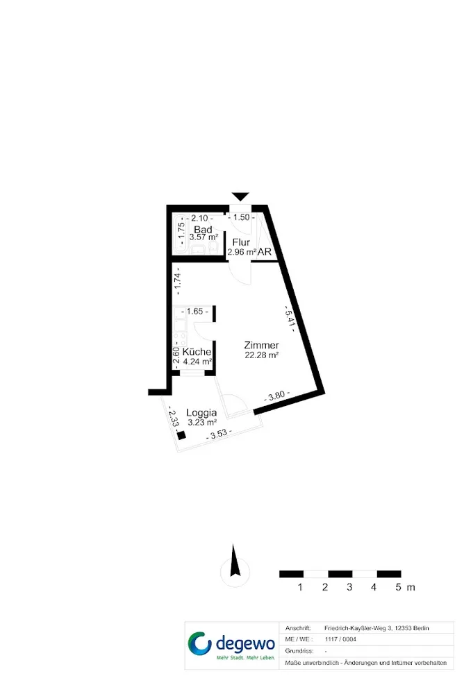 1 Zimmer Wohnung mit 37 m² in Berlin – Bild 3