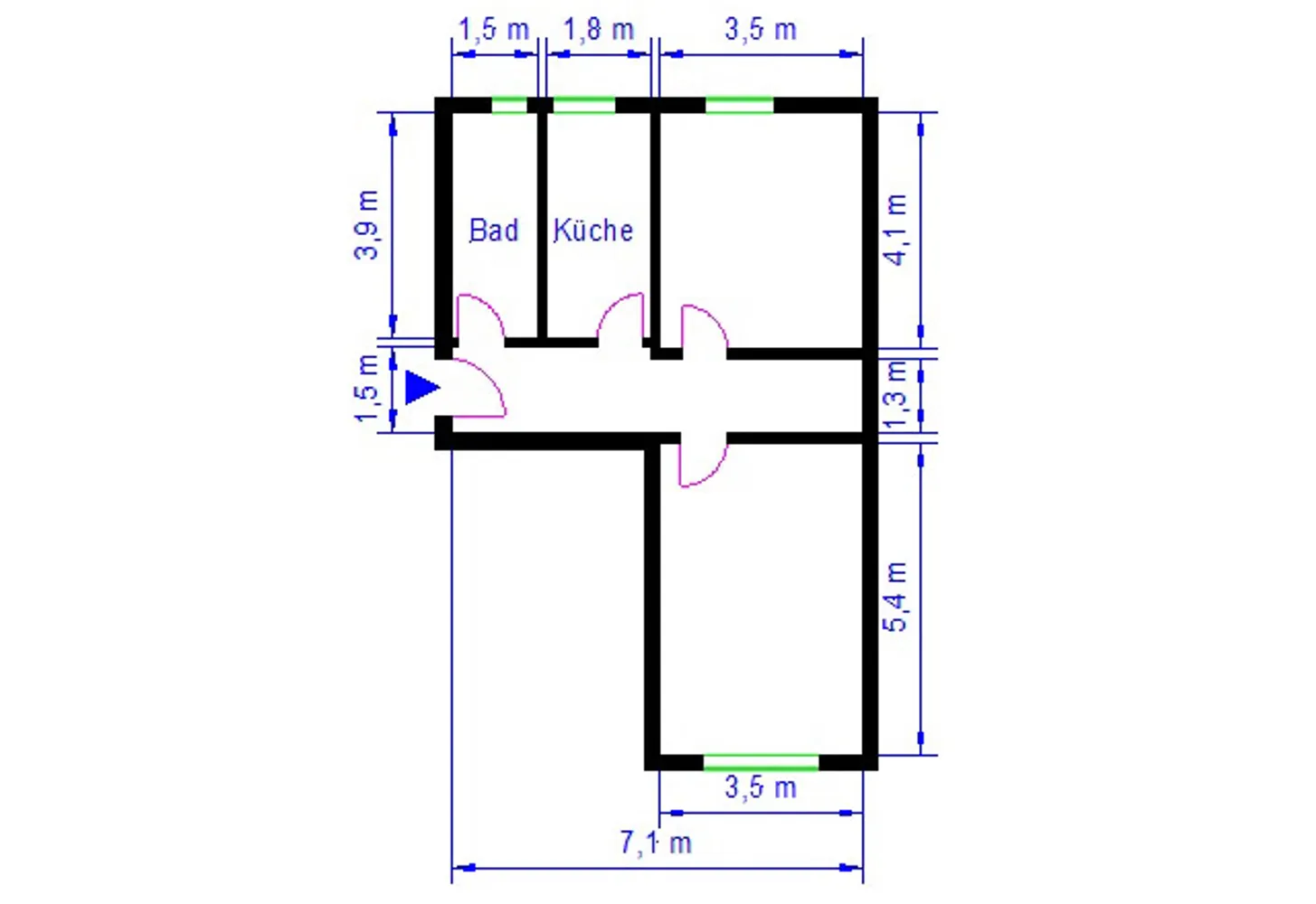 2 room apartment with 55 m² in Magdeburg – Photo 7