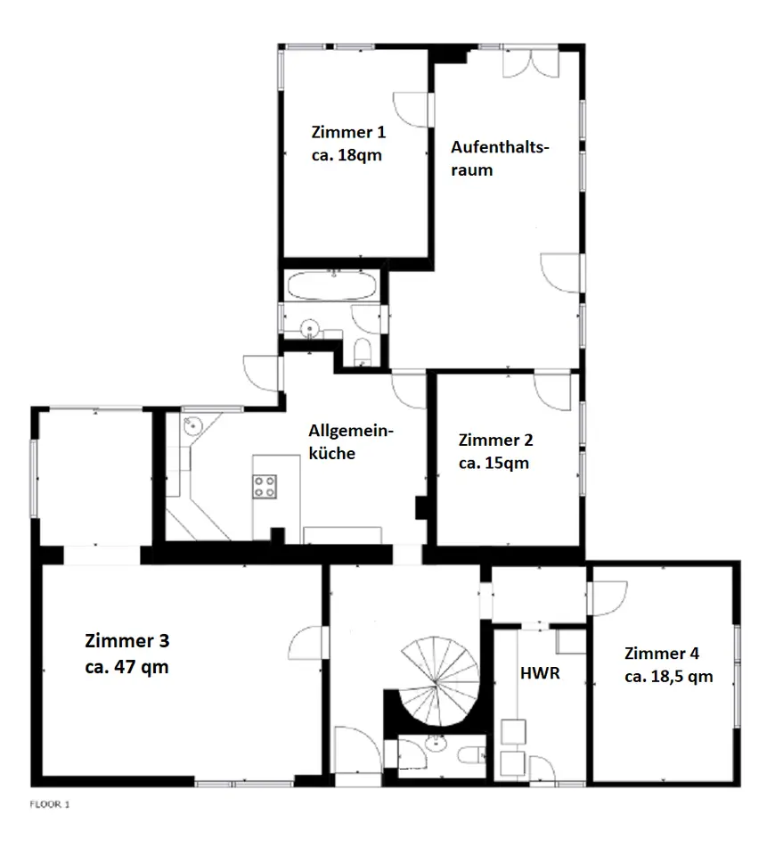 7 Zimmer Wohnung mit 47 m² in Lingen – Bild 3