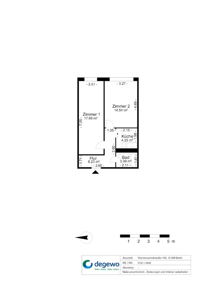 2 Zimmer Wohnung mit 48 m² in Berlin – Bild 6