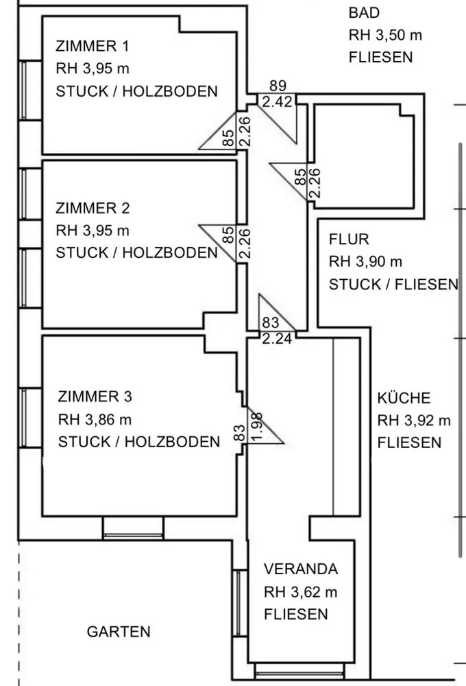 4 room apartment with 80 m² in Hamburg – Photo 3