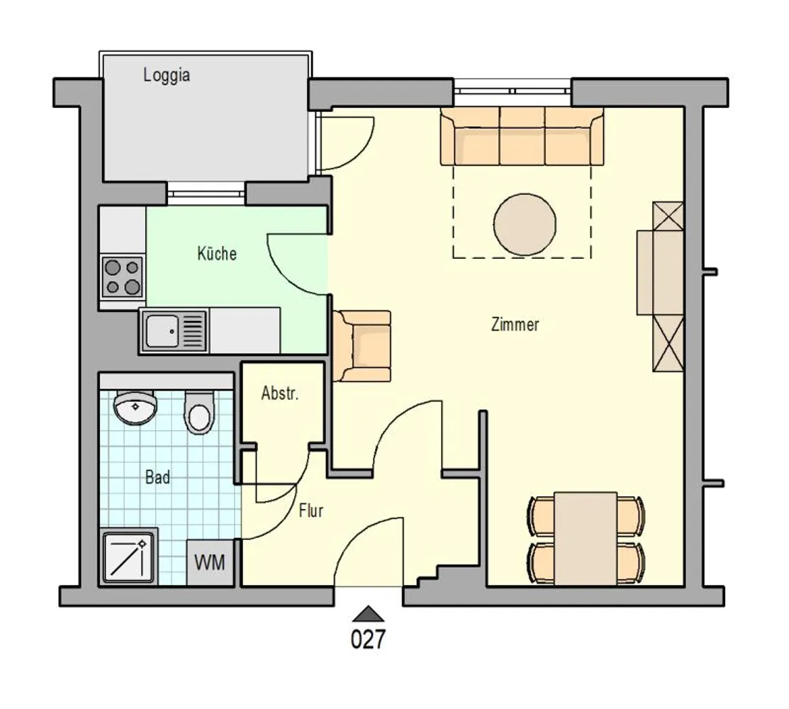 1 room apartment with 41 m² in Cologne – Photo 2
