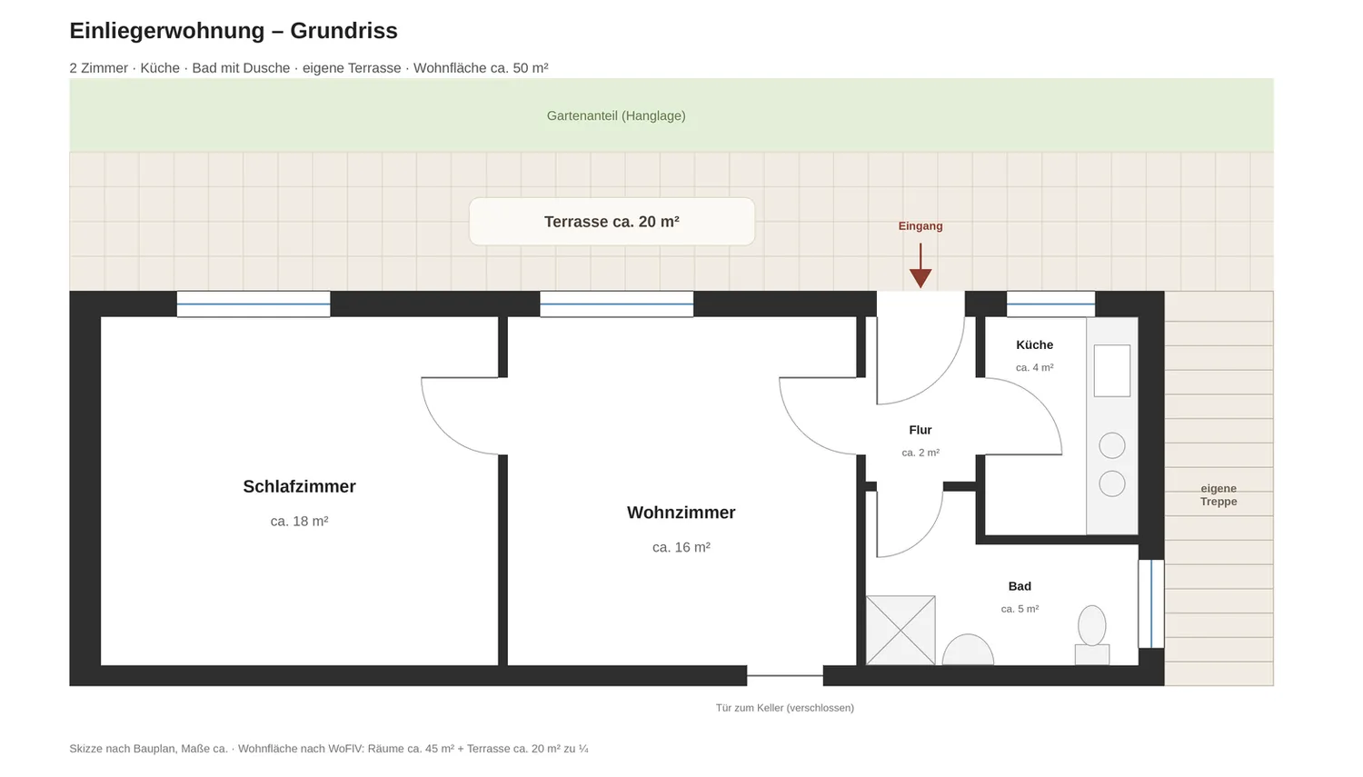 2 Zimmer Wohnung mit 50 m² in Gießen – Bild 4