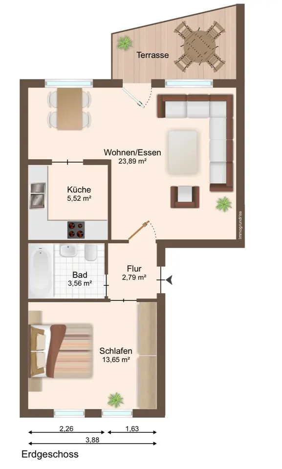 2 Zimmer Wohnung mit 53 m² in Melle – Bild 10