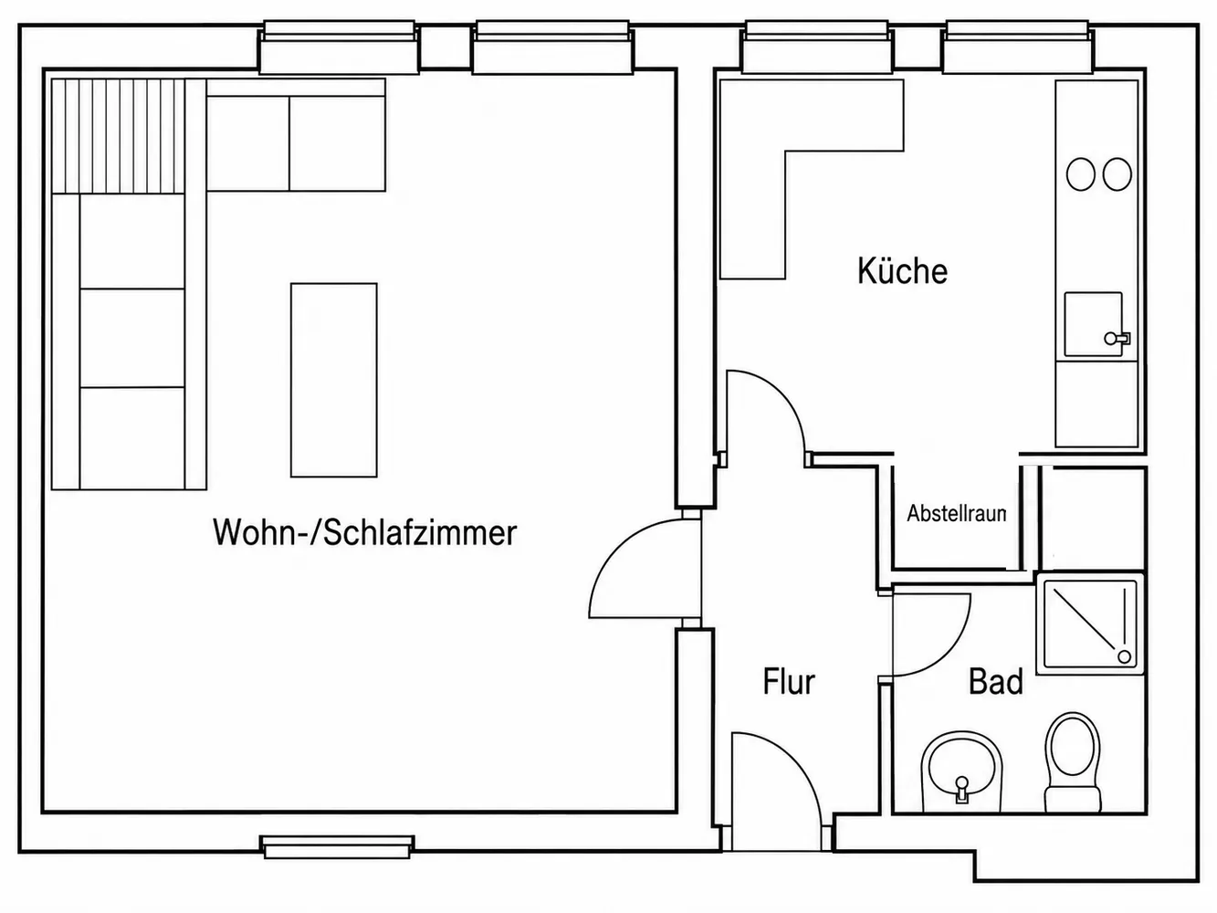 1 Zimmer Wohnung mit 33 m² in Solingen – Bild 9