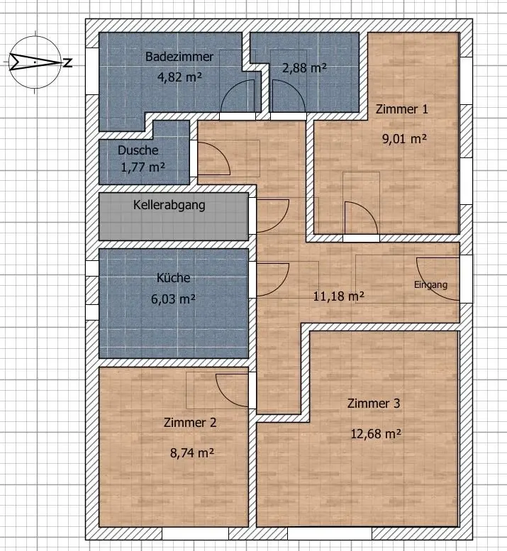 WG-Zimmer mit 65 m² in Augsburg – Bild 7