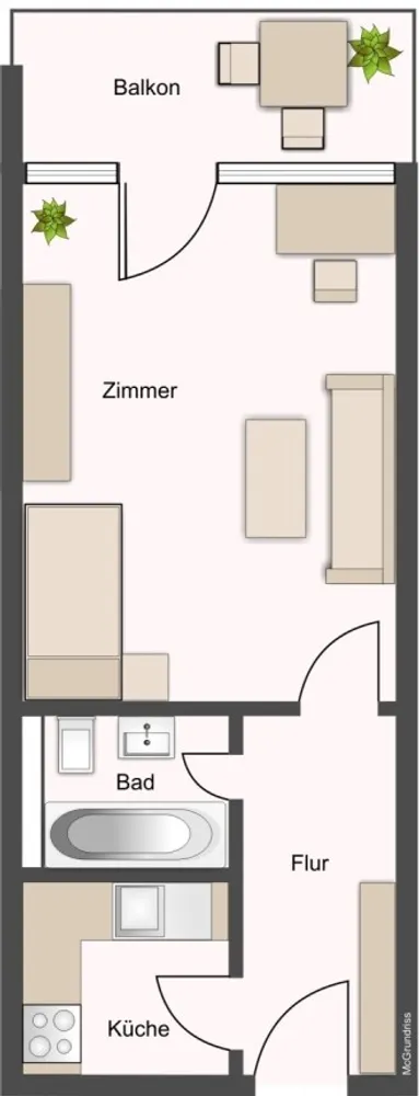 1 Zimmer Wohnung mit 32 m² in München – Bild 9