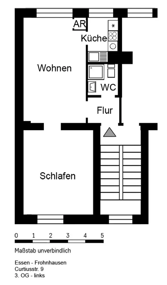 3 Zimmer Wohnung mit 52 m² in Essen – Bild 6