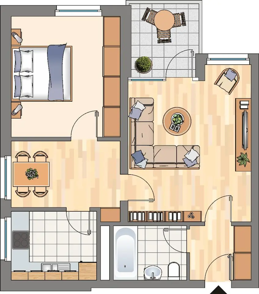 2 Zimmer Wohnung mit 53 m² in Dortmund – Bild 2
