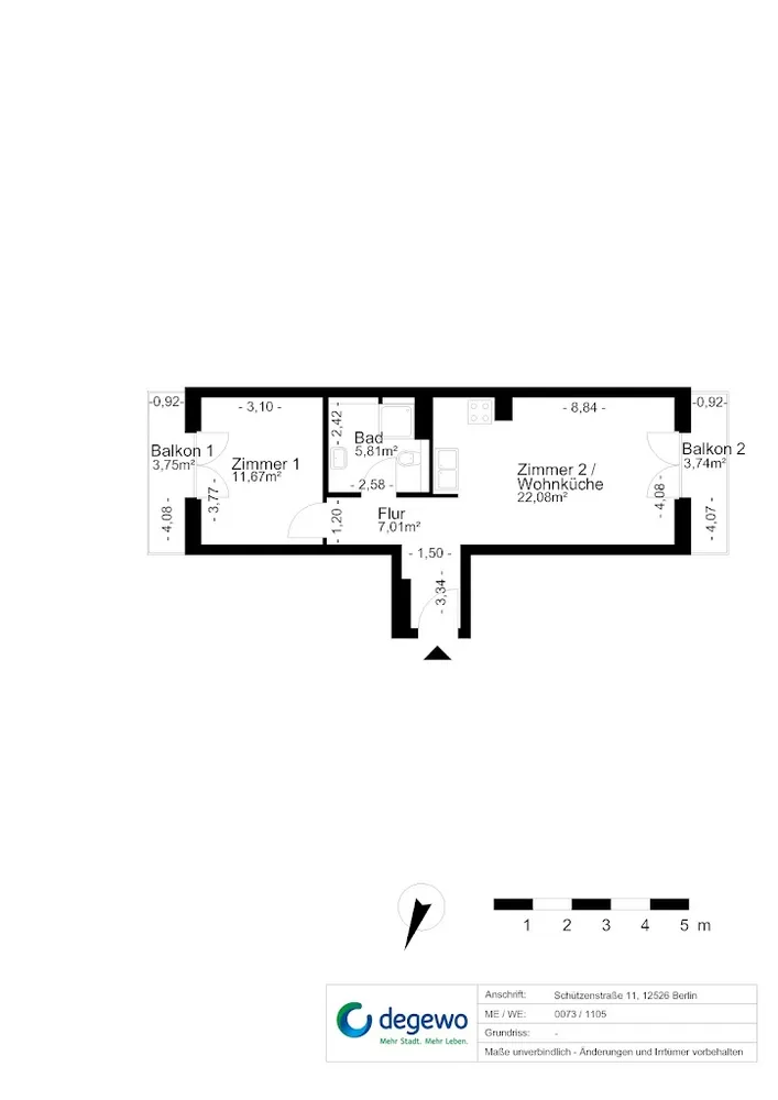 2 Zimmer Wohnung mit 51 m² in Berlin – Bild 5