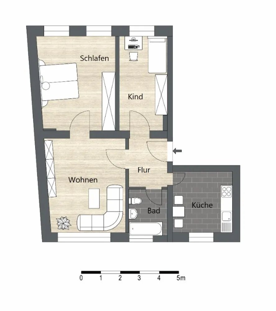 3 Zimmer Wohnung mit 67 m² in Dessau-Roßlau – Bild 6