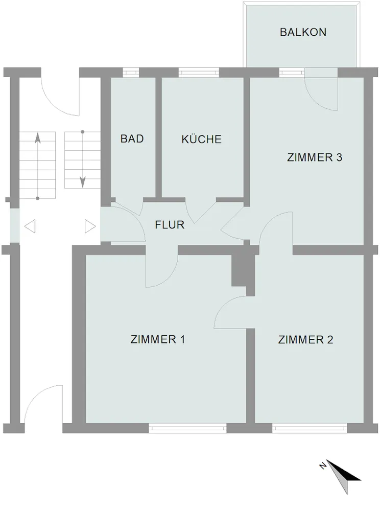 3 room apartment with 66 m² in Bremen – Photo 2