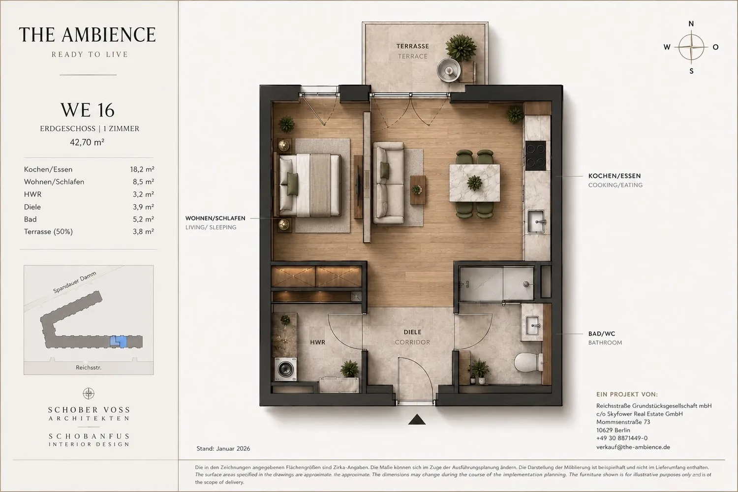 1 Zimmer Wohnung mit 43 m² in Berlin – Bild 9