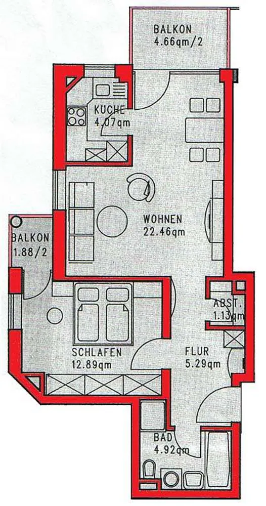2 Zimmer Wohnung mit 52 m² in Landshut – Bild 10