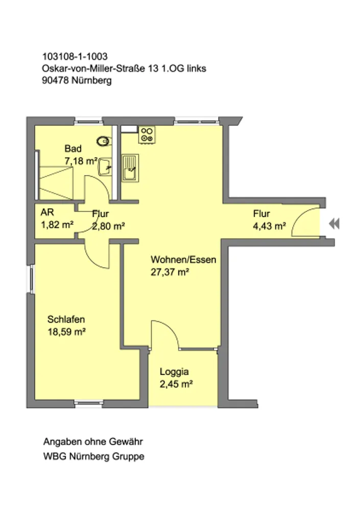 2 Zimmer Wohnung mit 65 m² in Nürnberg – Bild 8