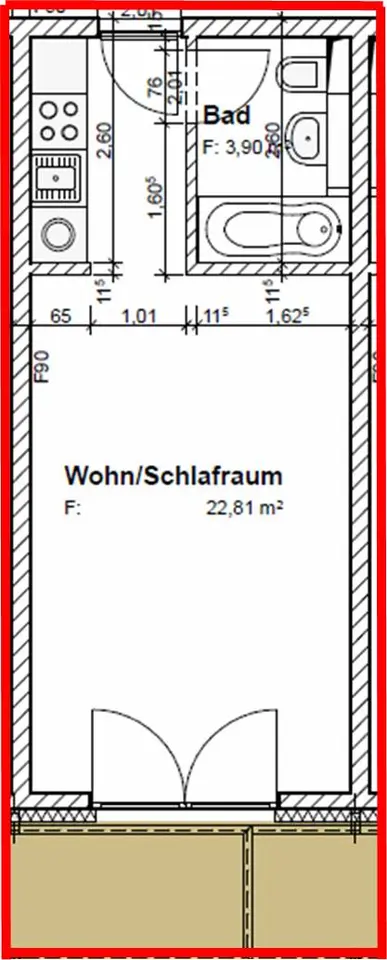 Studio with 31 m² in Göttingen – Photo 7