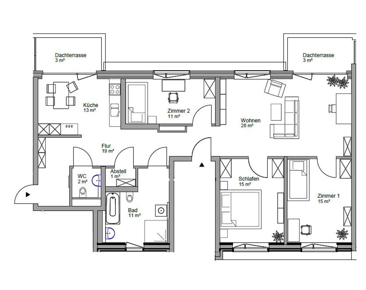 4 Zimmer Wohnung mit 121 m² in Coswig – Bild 2