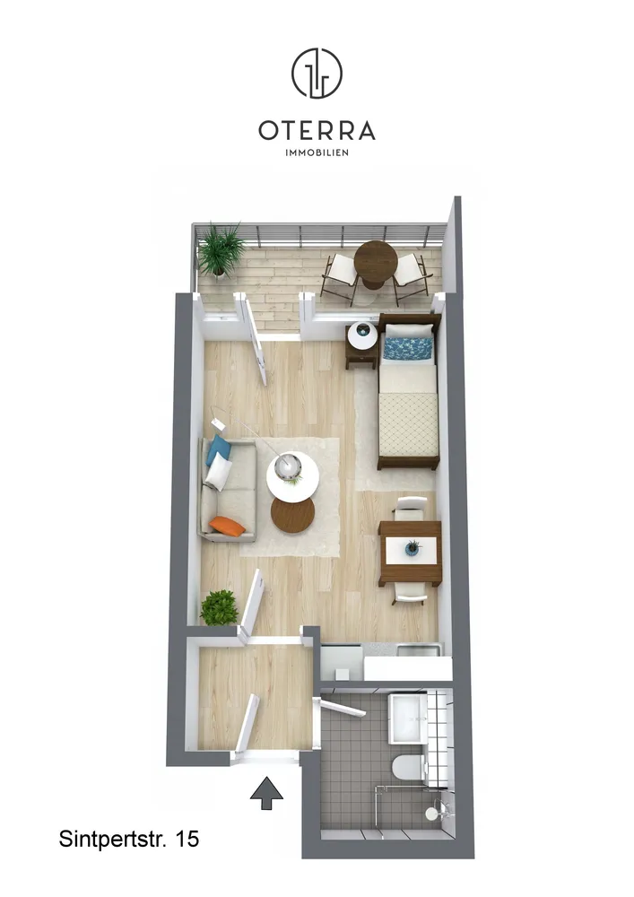 1 Zimmer Wohnung mit 28 m² in München – Bild 10