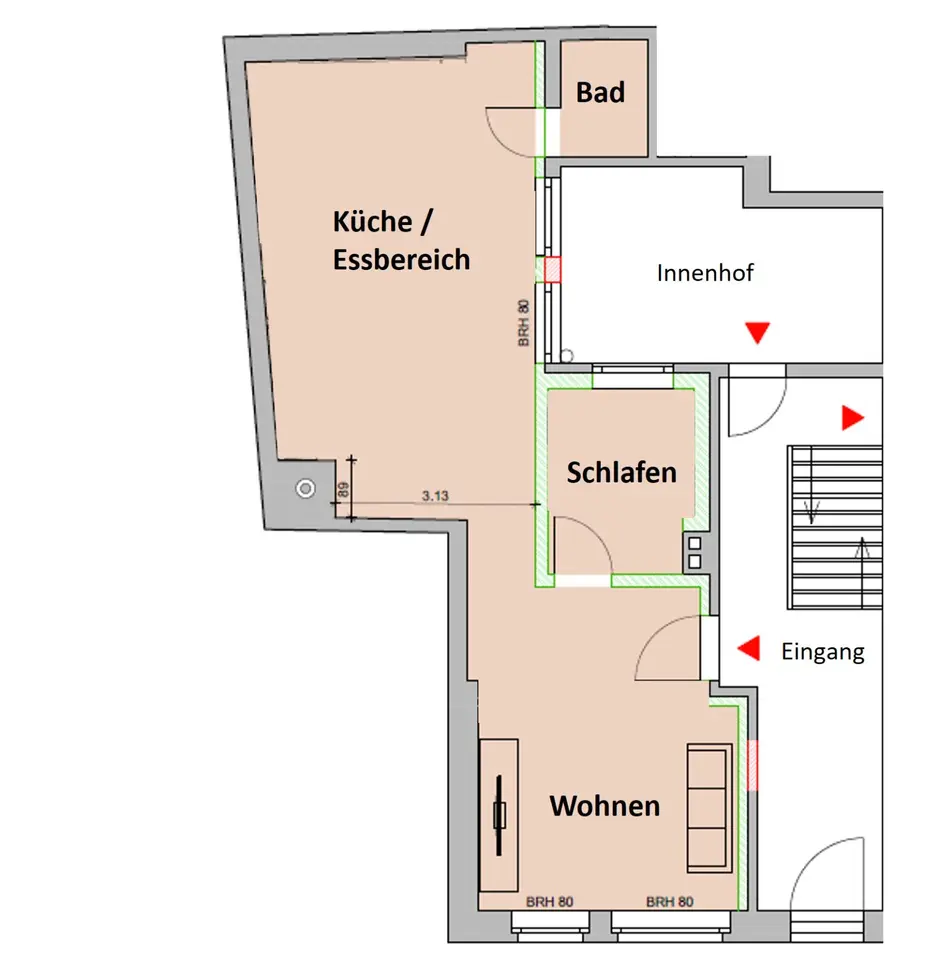 2 Zimmer Wohnung mit 73 m² in Weimar – Bild 7