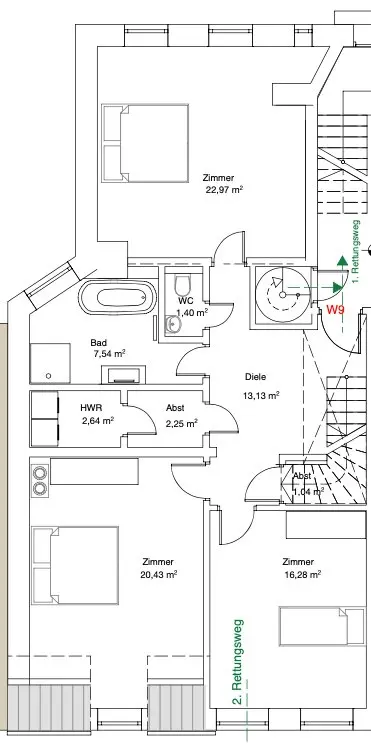 4 Zimmer Wohnung mit 147 m² in Hannover – Bild 4