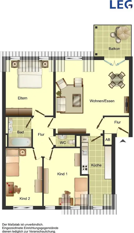 4 Zimmer Wohnung mit 78 m² in Aachen – Bild 5