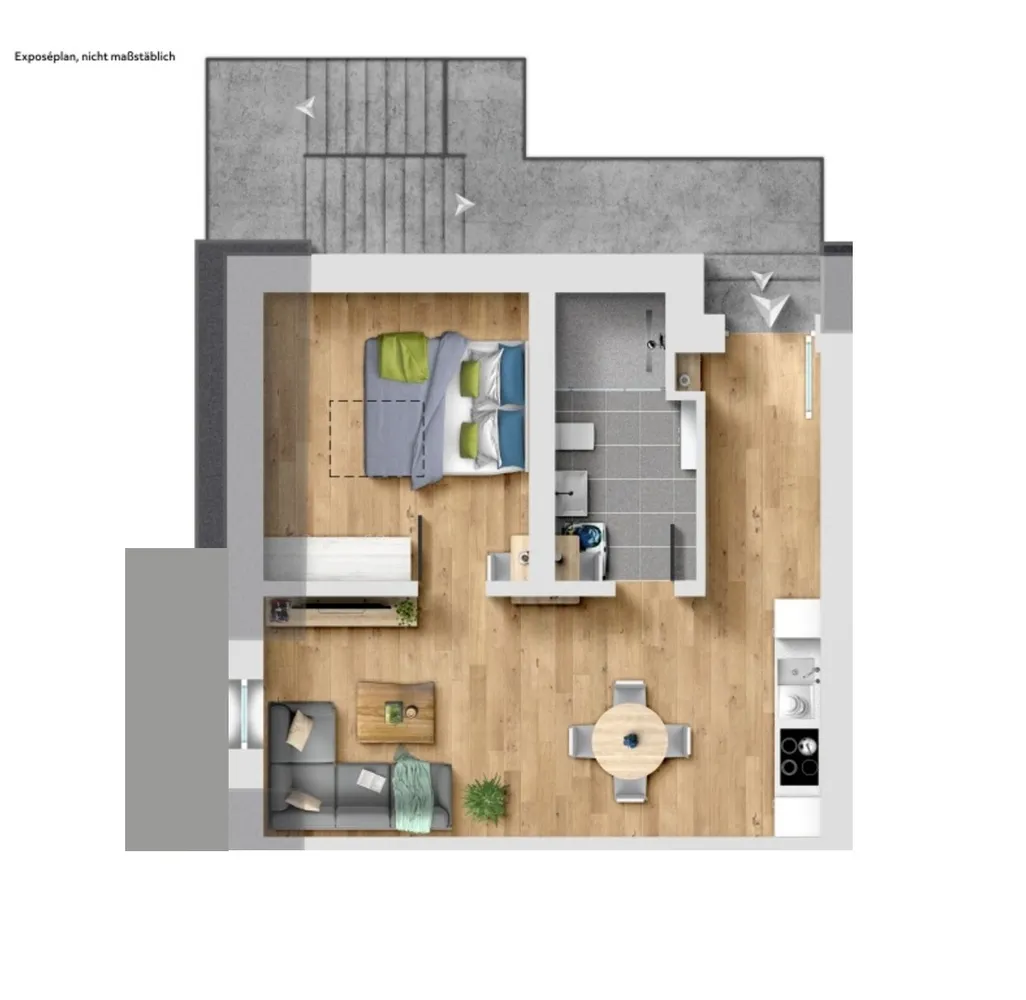 2 Zimmer Wohnung mit 41 m² in Bad Kreuznach – Bild 3