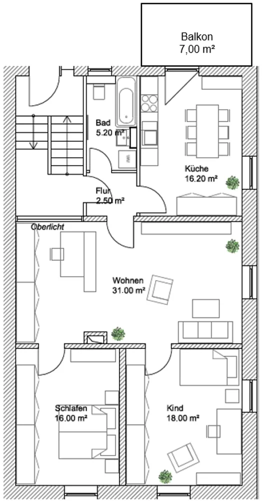3 room apartment with 92 m² in Neu-Isenburg – Photo 1