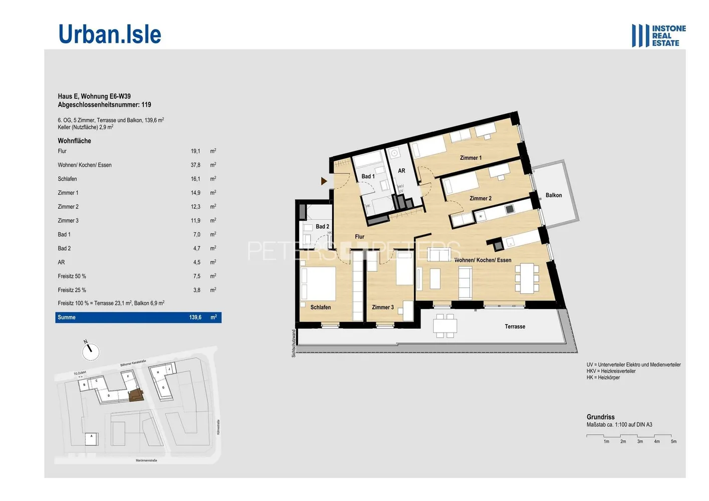 5 Zimmer Wohnung mit 140 m² in Hamburg – Bild 7