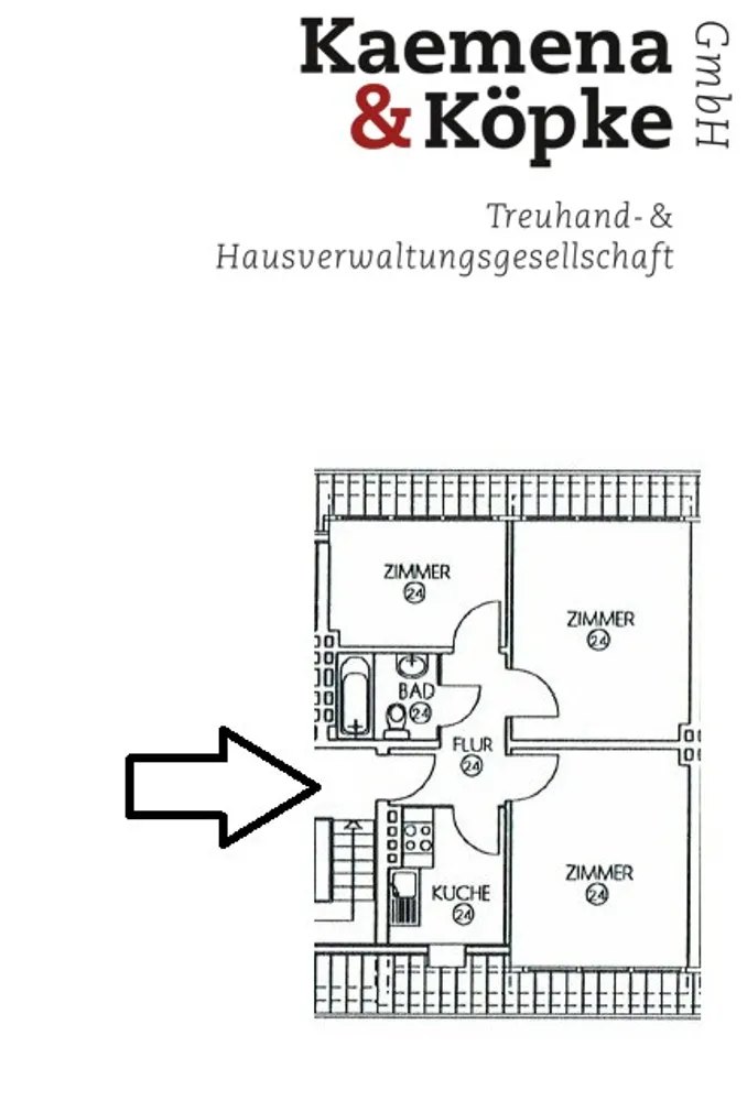 3 Zimmer Wohnung mit 50 m² in Bremen – Bild 6