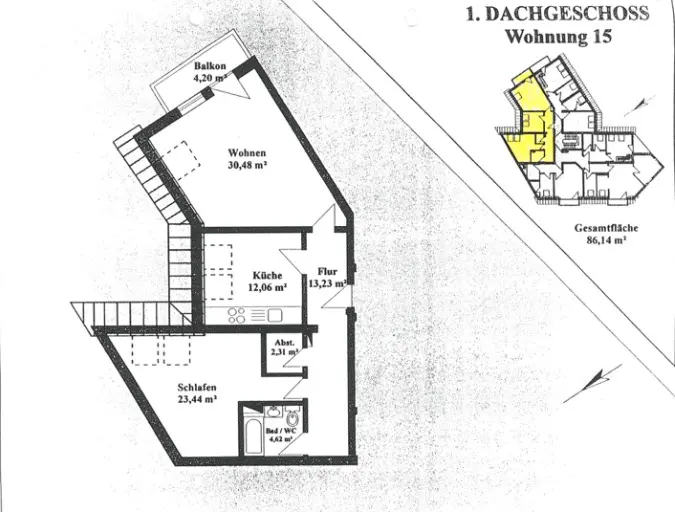 2 room apartment with 86 m² in Jena – Photo 5
