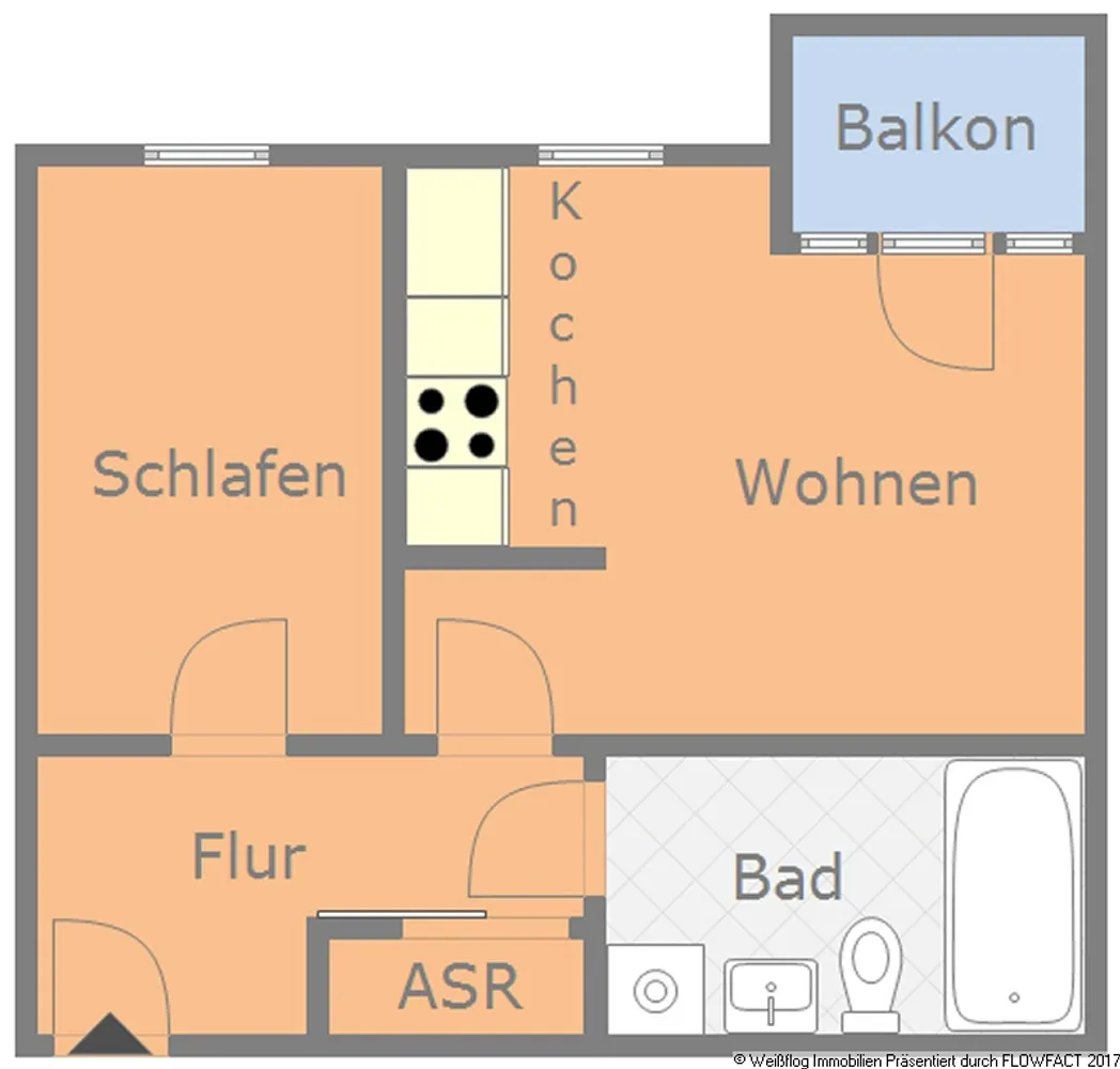 2 room apartment with 53 m² in Chemnitz – Photo 2