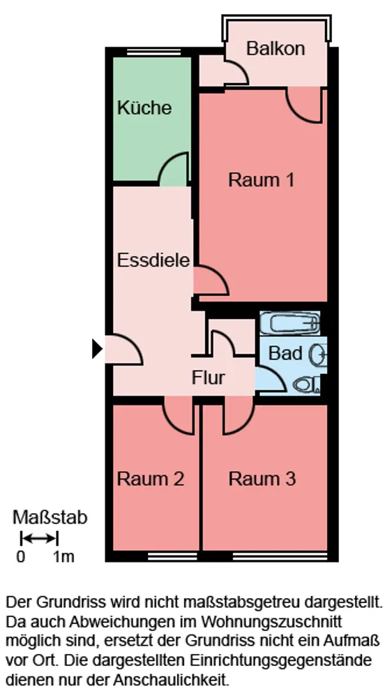 3 Zimmer Wohnung mit 79 m² in Bochum – Bild 2