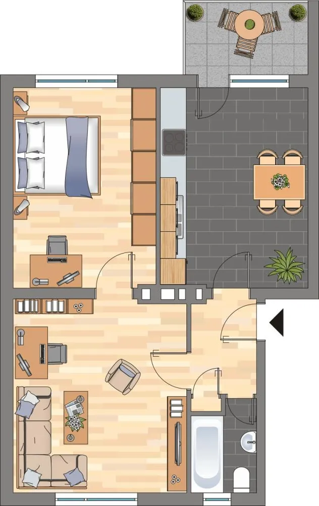 2 Zimmer Wohnung mit 60 m² in Mülheim an der Ruhr – Bild 2
