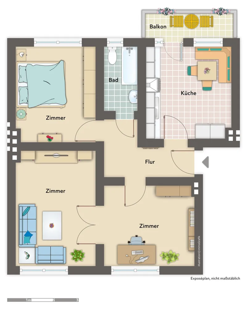 3 Zimmer Wohnung mit 69 m² in Bremen – Bild 7